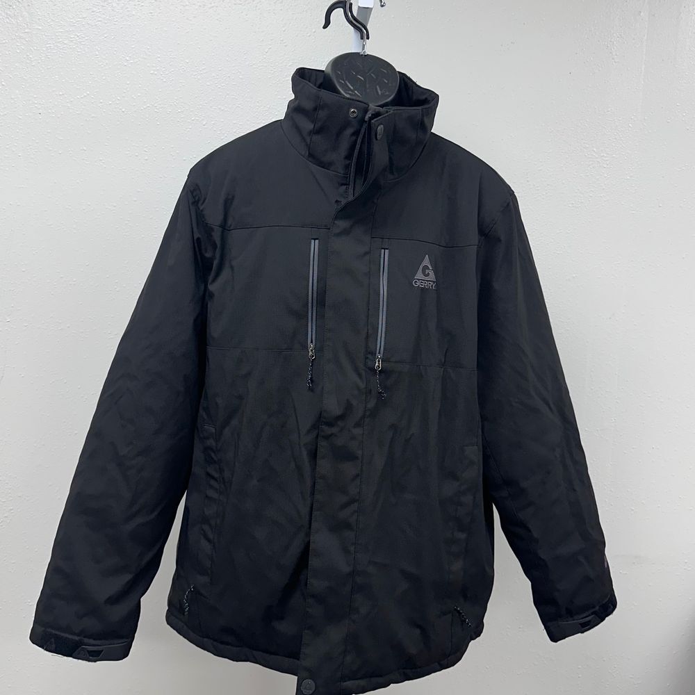 Gerry Black Fall  Warm High Collar Durable Weather Resistant Jacket, Size XXL‎